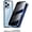 Light Blue, variant on KOMI Phone Privacy Case with Privacy Screen Protector, 360 Degree Front and Back Magnetic Privacy Tempered Glass Cover for iPhone 16/15/14/13 Pro Max (Black, 14)