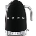 thumbnail image 1 of Smeg Black Stainless Steel 50's Retro Variable Temperature Kettle, 1 of 1