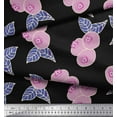 thumbnail image 2 of Soimoi Cotton Duck Fabric Leaves & Berries Fruits Printed Craft Fabric by the Yard 42 Inch Wide, 2 of 3