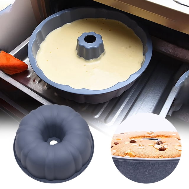 Silicone DIY Baking Tools Non Stick Cake Model Pumpkin Cake Chiffon Cake Baking Pan Grey Valentine Heart Silicone Valentines Top It Cake Shield Valentine's Baking Set 75