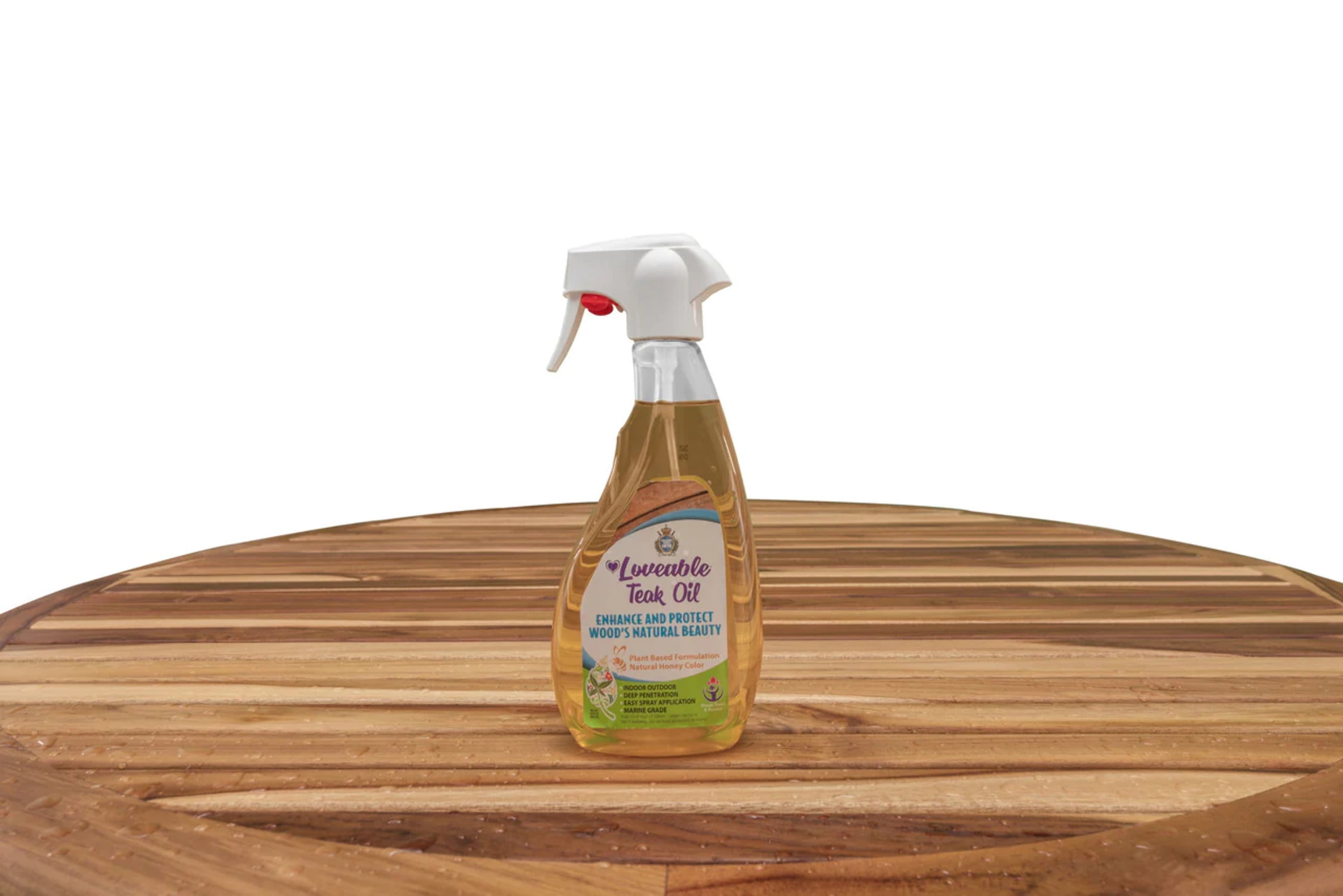 Loveable 16oz Teak Oil and 32oz Teak Cleaner Bottle Combo