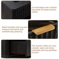 thumbnail image 3 of LEYAOYAO Mid Century Modern Nightstand, Fluted Bed Side Table End Table with Drawer Storage, Living Room, Bedroom, Black, 3 of 8