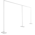 thumbnail image 3 of Portable Pipe and Drape Backdrop Kit (No Drapes) Metal Square Backdrop Stand Arch for Wedding Flower Wall Backdrop for Event,Birthday Party and Wedding Decor (Square Tube) 10x20ft, 3 of 12