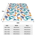 thumbnail image 3 of Zufioo Block Dinosaur Fleece Blanket Queen Size,Plush Bed Blanket,Ultra Soft Throw Blanket,Plush Fuzzy Cozy Blanket Perfect for Bed,Couch-80"x60", 3 of 7