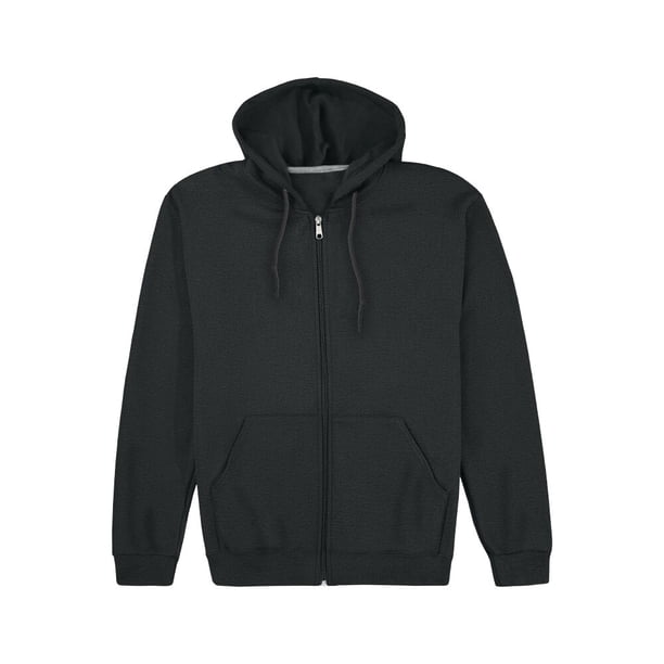 Sudadera Fruit of the Loom Talla G con Gorro Negra