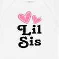 thumbnail image 4 of Inktastic Love Hearts Lil Sis Girls Baby Bodysuit, 4 of 5