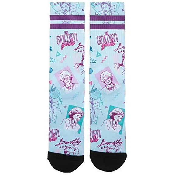 The Golden Girls Character 80s' Neon Sublimated Crew Socks