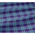 thumbnail image 5 of oneOone Viscose Jersey Lapis Blue Fabric Madras Check Sewing Material Print Fabric By The Yard 60 Inch Wide, 5 of 5