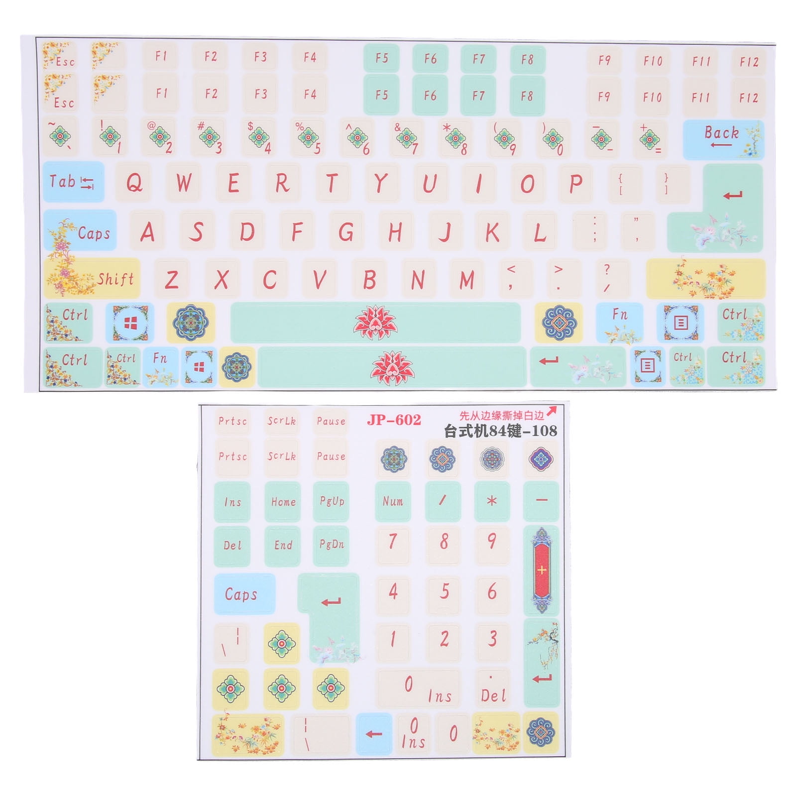 Cartoon Keyboard Stickers, Frosted Surfaces Mechanical Keyboard Sticker For  Universal Desktop PC | Walmart Canada