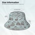 thumbnail image 6 of Bingfone Pirate Adventure Map Bucket Hat For Men Women,Packable Reversible Printed Sun Hats,Fisherman Outdoor Travel Hiking Beach Caps, 6 of 9