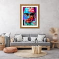 thumbnail image 3 of Stephen Chambers 25x32 Gold Ornate Wood Framed With Double Matting Wall Art Titled - Malcolm X, 3 of 6
