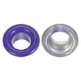 thumbnail image 4 of Uxcell 100PCS Grommets Eyelets 1/5 Inch (5mm) ID Hole Metal Self Backing Eyelet with Washers for Leather Purple, 4 of 6
