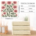 thumbnail image 6 of Yayeee 6 Pack Kitchen Dish Cloths for Washing Dishes Soft Absorbent Microfiber Towels, Light Pink Flowers, 6 of 9
