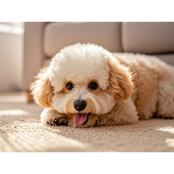 5D Diamond Art DIY Kits Bichon Frise Diamond Painting Full Round Drill Rhinestones by Number Embroidery Arts and Crafts for Living Room Home Wall Decor 12x16 inch / 30x40cm