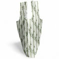 thumbnail image 3 of Oriental Green Fabric Shopping Tote, Botanical Japanese Bamboo Stems Leaves Repeated Illustration on Plain Backdrop, Portable and Foldable Bag to Keep in Pocket Bag Purse & Car, White, by Ambesonne, 3 of 4
