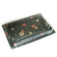 thumbnail image 3 of EcoQuality TZ-025 Disposable Black Sakura Design Take Out Sushi Trays with Clear Lids 10 1/4" X 7 3/8" X 7/8" (42), 3 of 3