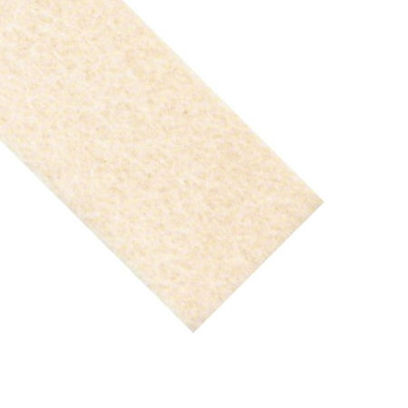 

3/8 Thick 2 Wide x 50 Ft. White Firm Wool Fiber Felt F1 Strip with Plain Backing