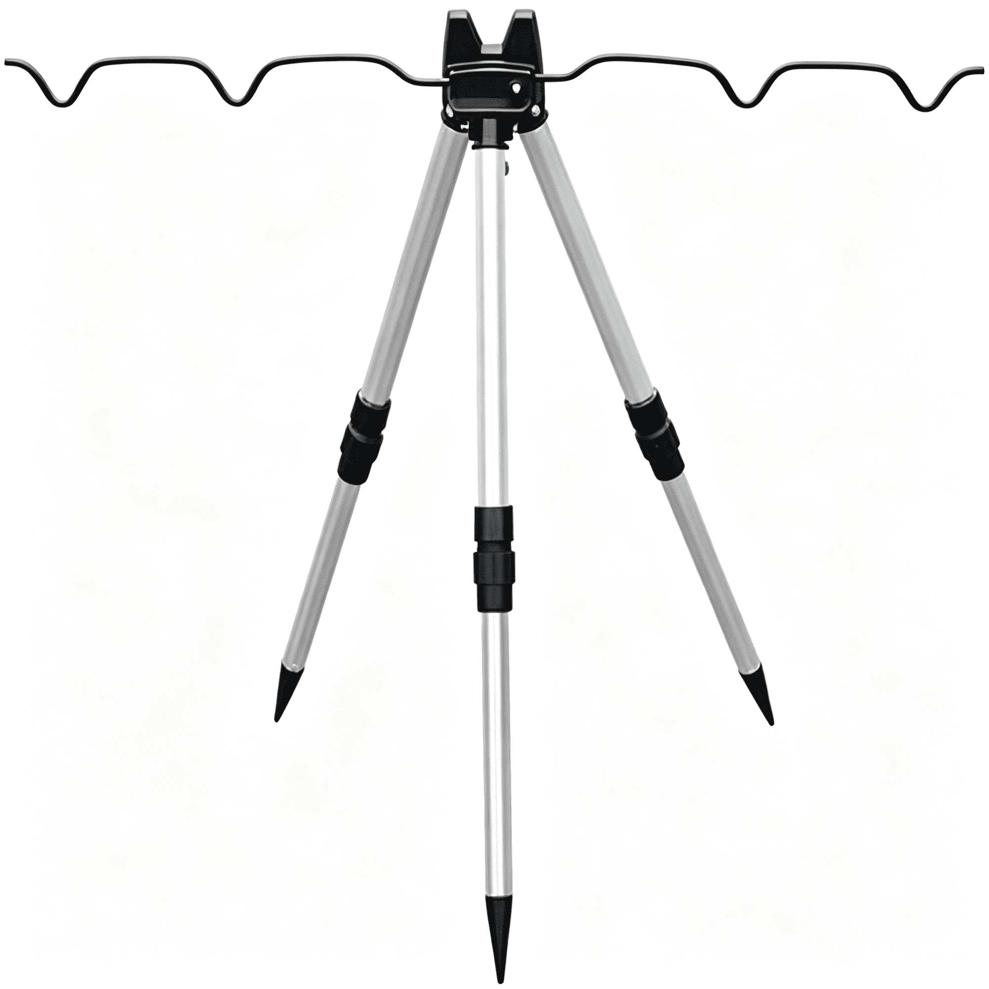 BESTSKY Fishing Rod Tripod Stand Fishing Rod Holder Aluminum Alloy Telescopic Legs Aluminum Alloy Rod Holder