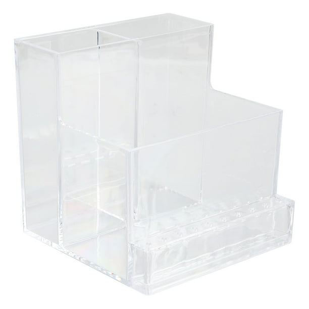 Caja De Almacenamiento Para Brochas De Maquillaje, Soporte Para Brochas Cosméticas Transparente De Fácil Acceso, Mano De Obra Fina De Escritorio Para Estudio