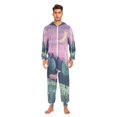 thumbnail image 3 of FORMRS Onesies Pajama for Adults Unisex Hoodie Winter Jumpsuit One Piece Sleepwear, Sizes S-2XL, Green Night Deer, 3 of 7