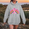 thumbnail image 2 of Towmus Womens Graphic Hoodies Rainbow Printed Hoodie Sweatshirt Casual Plus Size Pullover Long Sleeve Streetwear Drawstring Hoode, 2 of 4