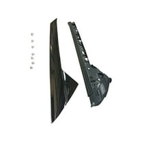 Left Driver Side Body A-Pillar Trim Panel - Gloss Black - Compatible with 2011 - 2018 Ford Explorer 2012 2013 2014 2015 2016 2017