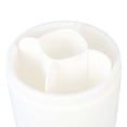 thumbnail image 4 of Makeup Brush Holder Organizer with Lid Desktop Rotating Dustproof Cosmetics Storage Container White, 4 of 5