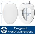 BEMIS 1900SS 000 Commercial Heavy Duty Closed Front Toilet Seat with