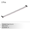 thumbnail image 3 of IDC 18Pin Flat Ribbon Cable, 2.0mm Pitch FC to FC Connector 30cm Length Grey Jumper Wire Computer DVD, 2Pcs, 3 of 5