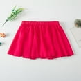 thumbnail image 3 of GYRATEDREAM Toddler Baby Girls Ballet Wrap Skirt Kids Chiffon Solid Color Pull-on Elastic Waist Dance Skirt Ballet Dancewear Rose Red for 3-14Y, 3 of 5