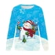 thumbnail image 4 of Sudadera de cuello redondo transpirable cómoda de manga larga con estampado de moda para mujer Fridja  bvmnju6669, 4 of 5