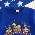 thumbnail image 3 of Quealent Kids 4th of July Shirt USA Flag Clothes Toddler Boys Girls Children Patriotic Tee Tops 1-7 Years (Blue, 12-18 Months), 3 of 5