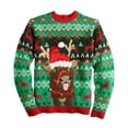 thumbnail image 3 of Celebrate Together Ugly Christmas Long Sleeve Acrylic Sweater (Men's), Size Medium, 3 of 3