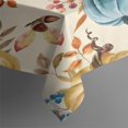 thumbnail image 3 of Fall Pumpkins Leaves Pattern Rectangle Tablecloth 60"x84",Waterproof Polyester Rectangle Table Cloth, Wipeable Spillproof Polyester Tablecloth for Dining, Camping, Indoor and Outdoor, 3 of 5