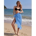 thumbnail image 2 of Oudiya Women's Long Sarong Swimsuit Coverups Chiffon Bikini Wraps Sheer Beach Bathing Suit Cover Up, 2 of 6