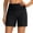 Black, variant on Women's 5" Long Swim Board Shorts High Waisted QuickDry Beach Swimming Shorts for Women with Liner Pockets