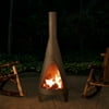 Sunjoy Colby 55 in. Contemporary Steel Chiminea