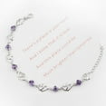 thumbnail image 5 of AkoaDa Amethyst Bracelet Double Heart Temperament Bangles Natural Crystal Bracelet Help Sleep Bracelets Women Girls Jewelry Gift, 5 of 6