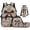 Camouflage Bow Pattern, variant on Binienty Desert Camouflage Pattern 4 Pack Backpack for Girls, Lunch Box Lightweight Pen Organizer with Portable Water Bottle Carrier Suitable for School