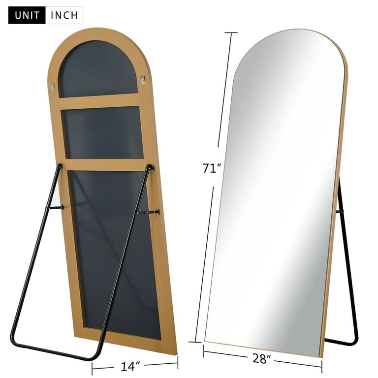 Angoily Mirror Fixed Base Large Floor Mirror Stand Full Body Mirror Stand  Artwork Display Stand Mirror Stand Holder for Floor Wood Display Stand