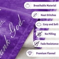 thumbnail image 2 of LHSHID Christian Bible Verse Throws Blanket Healing Spiritual Blanket Gifts Religious Prayer Soft Flannel Fleece Bed Blanket Get Well Soon Gifts with Inspirational Thoughts & Hugs 40x50in, 2 of 6