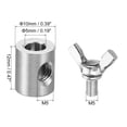 thumbnail image 2 of Unique Bargains 304 Stainless Steel 5mm Hole Wire Rope Clips, 6Pcs Wire Rope Clamp Fasteners Screws, Silver, 2 of 7