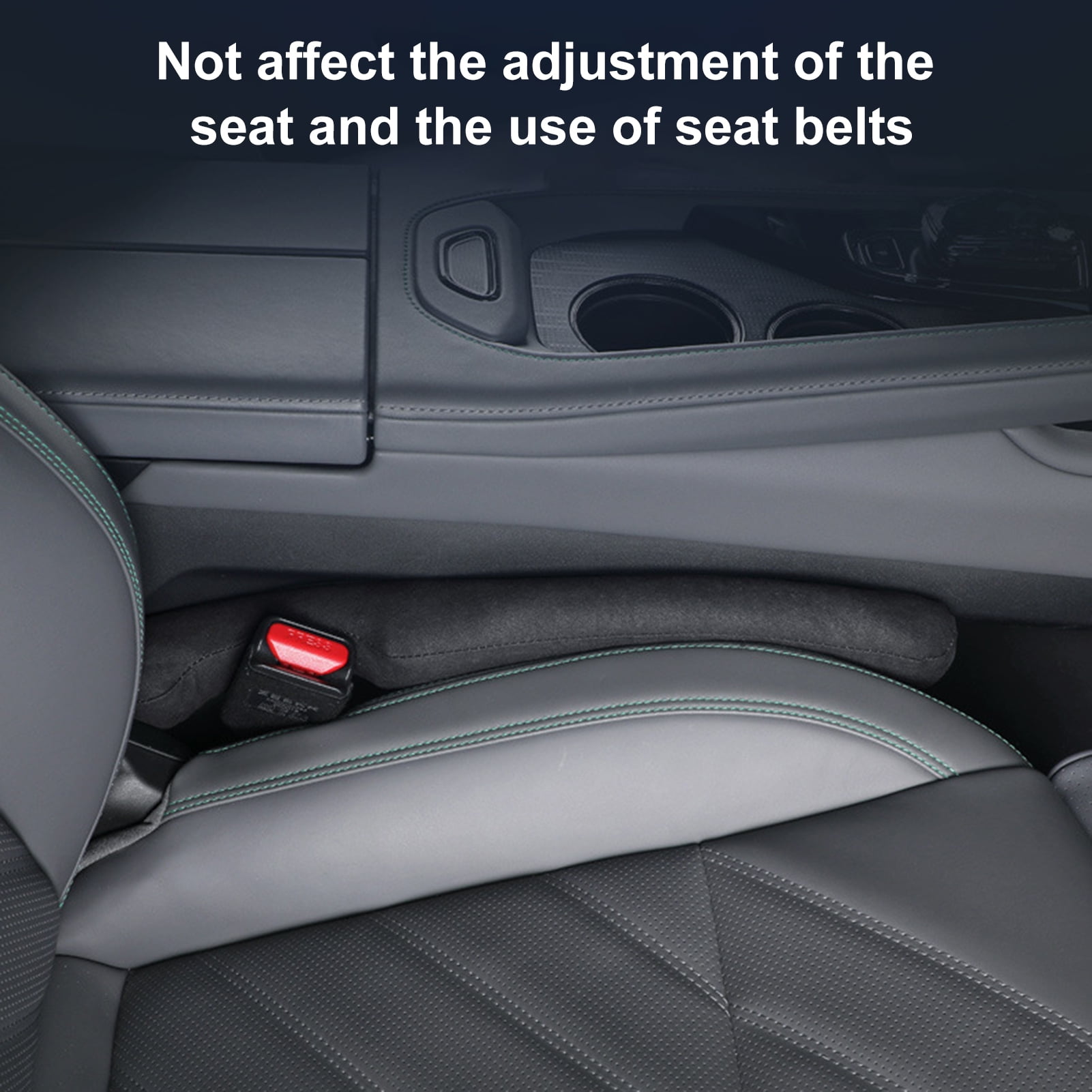 Vakdon Car Seat Gap Filler 2 Pack, Universal Organizer for Car SUV Truck to  Fill The Gap Between Seat and Console, Car Seat Gap Plug Strip Filler
