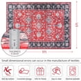 thumbnail image 6 of Cydiria Vintage Boho Traditional Oriental Faux Wool Area Rug,6' x 9', Red, 6 of 7