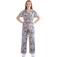 thumbnail image 1 of Conjunto 2 Piezas Estampado Floral, Camisa con Cinturón y Pantalón Amplio, Look Fresco y Elegante para Mujer, 1 of 5