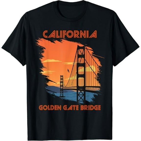 Golden Gate Bridge in California San Francisco Souvenir T-Shirt