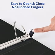 Avery Heavy Duty View Binder, 2, Black, Slant Ring, One-Touch, 530 Sheet Capacity, 1 Binder