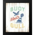 thumbnail image 2 of Brando, JJ 20x24 Black Modern Framed Museum Art Print Titled - Buoy Meets Gull, 2 of 5