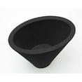 thumbnail image 3 of Good Ideas 12" x 20" x 20" Oval Black Plastic Plant Planter, 3 of 4