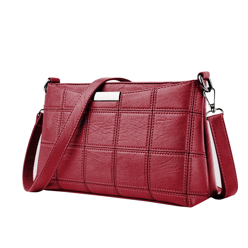Crossbody Leather Bag Women Pink Shoulder Bag Genuine Leather Messenger Bag